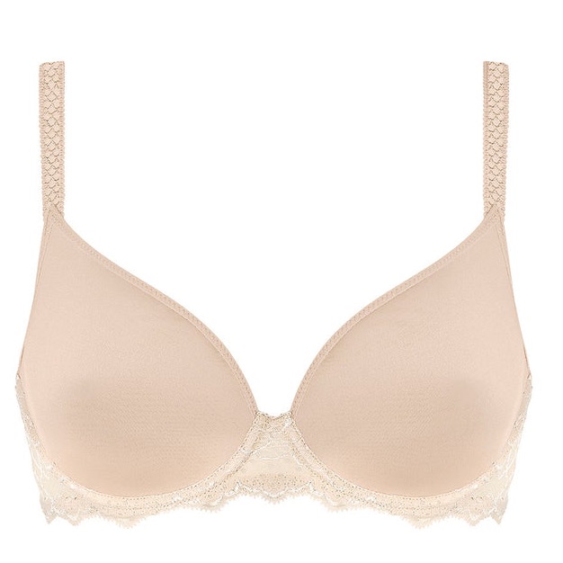 Nwot Simone Perele Caresse 3d Plunge T-Shirt Bra In Peau Rose Size 32c